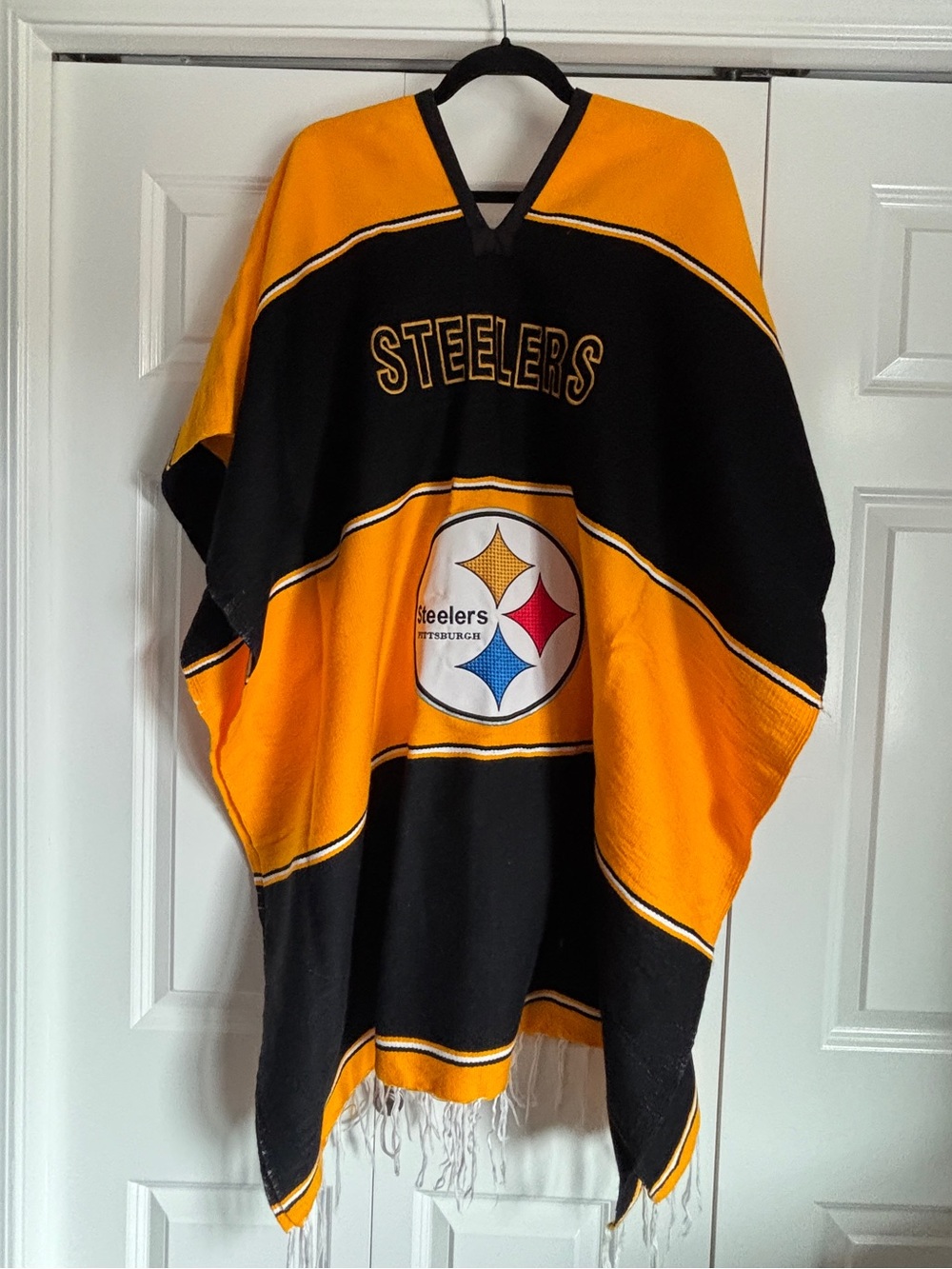 Pittsburgh Steelers Black & Gold Poncho